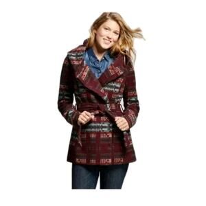 Mossimo Supply Co Womens Medium Wool Blend Jacket Southwest Print Western